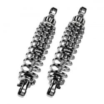 Bitubo, WME dual shock absorber set. Chrome. 306mm